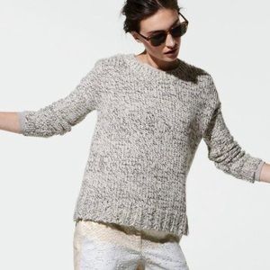 J. Crew | Marled Drop Shoulder Gray Wool Sweater